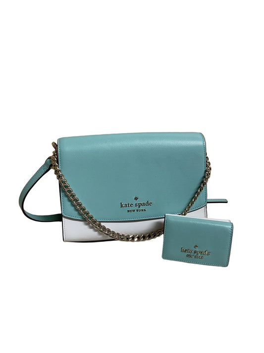 Crossbody Designer By Kate Spade In Blue & White, Size:Medium