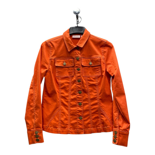 Jacket Denim By Belle By Kim Gravel In Orange, Size:Xs