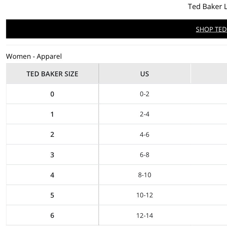 Dress Work By Ted Baker In Black, Size: 6/8 (M)