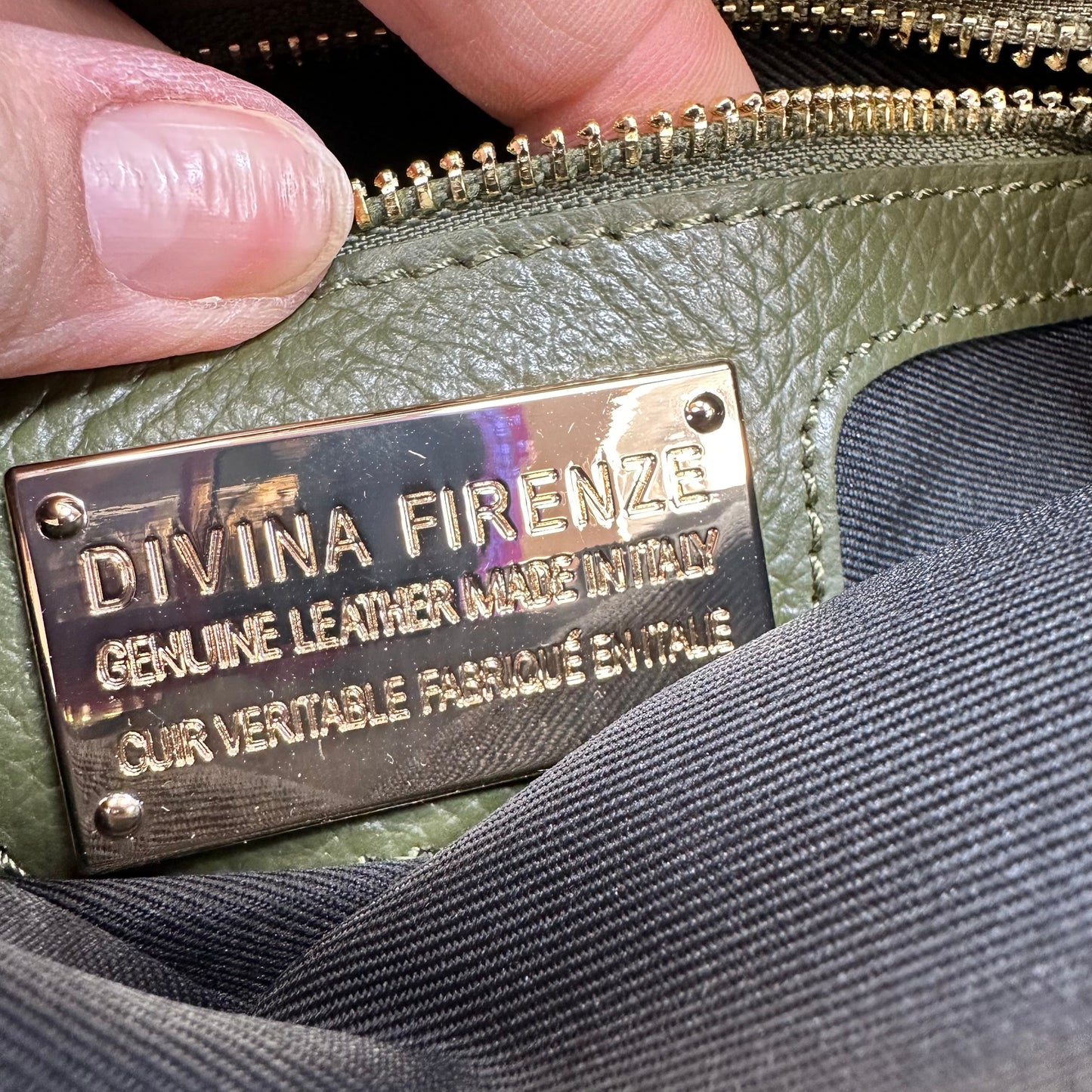 Handbag Leather By DIVINA FIRENZE, Size: Small