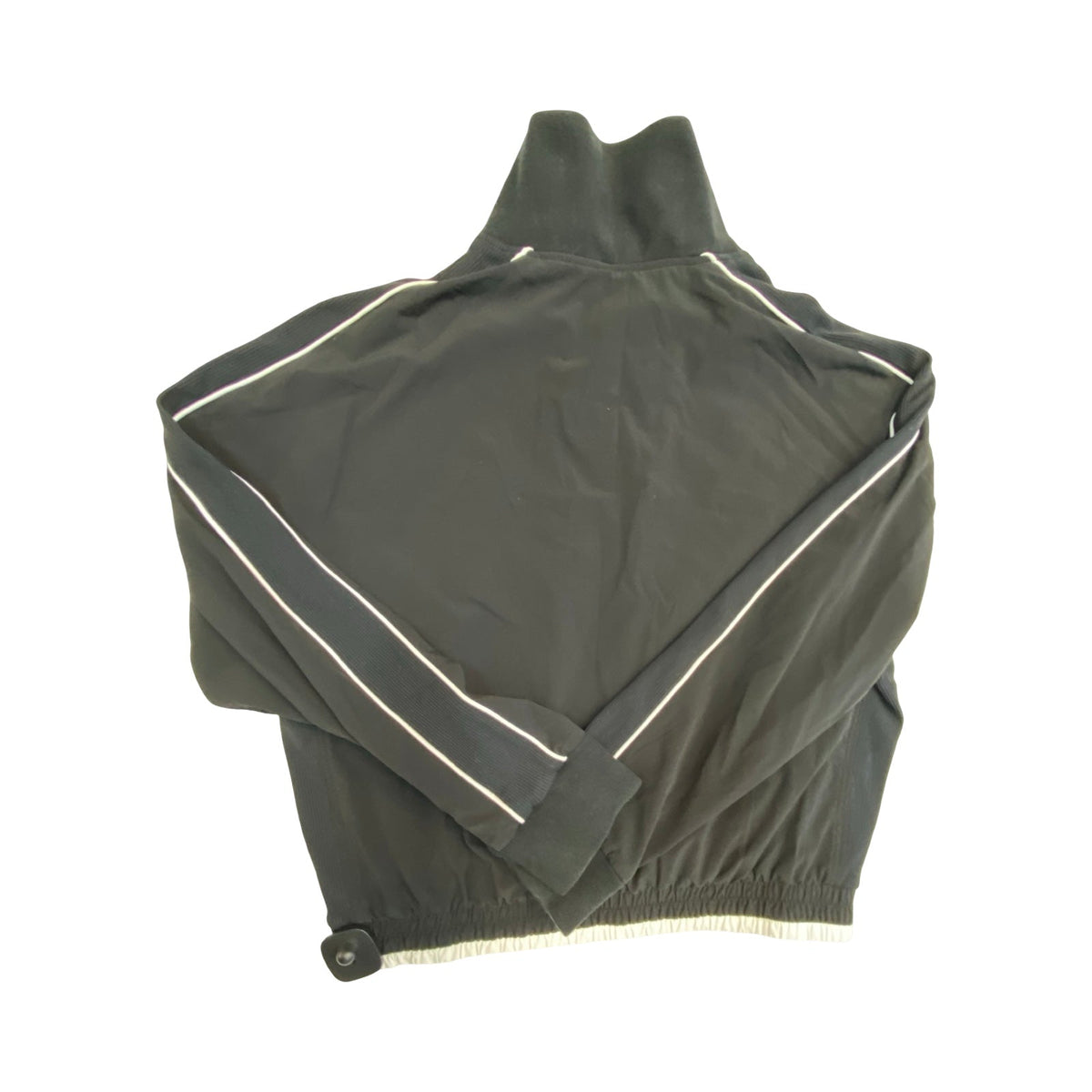 Athletic Jacket By Athleta In Black & White, Size:M