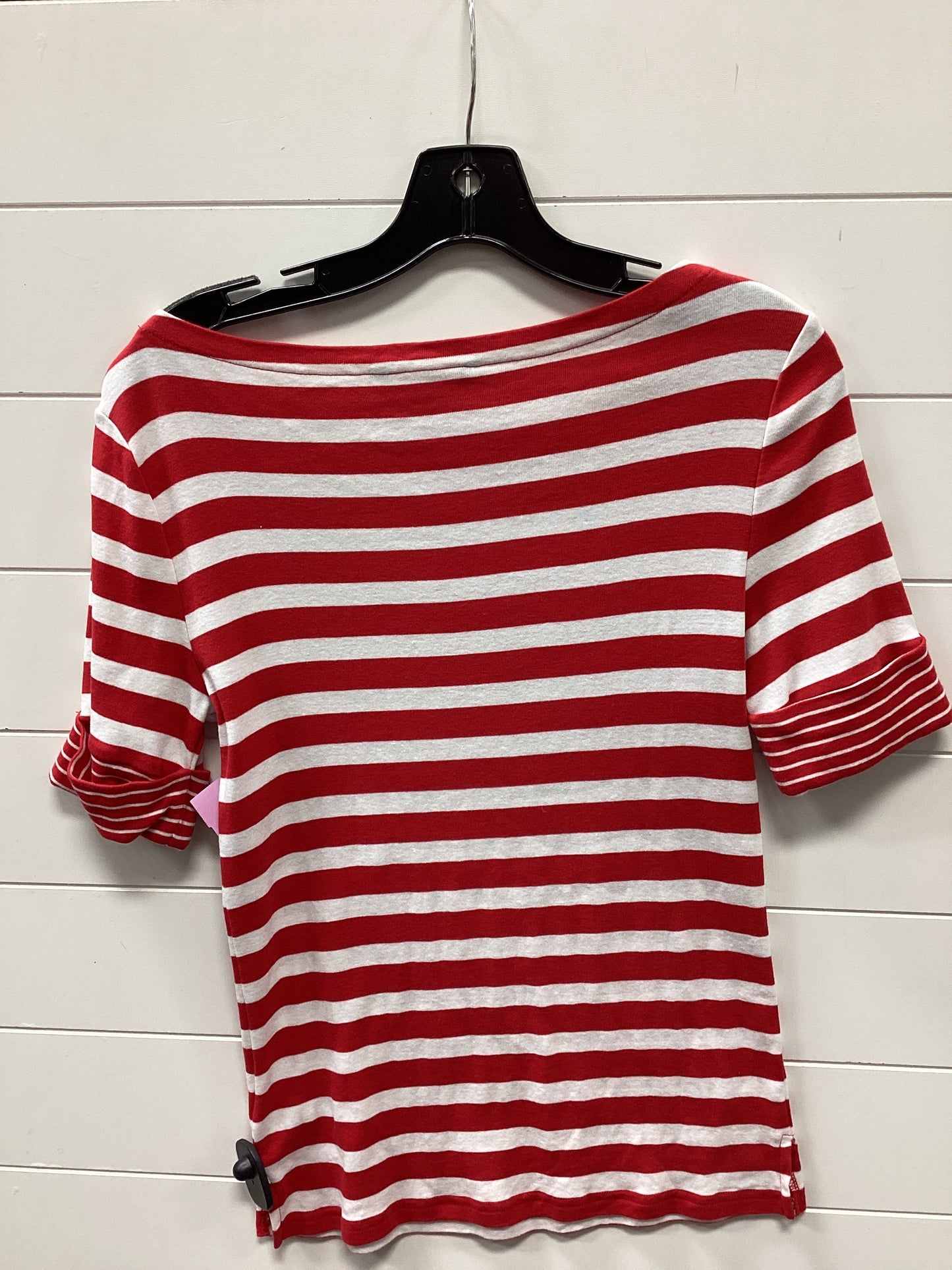 Top Ss By Ralph Lauren In Red & White, Size:M
