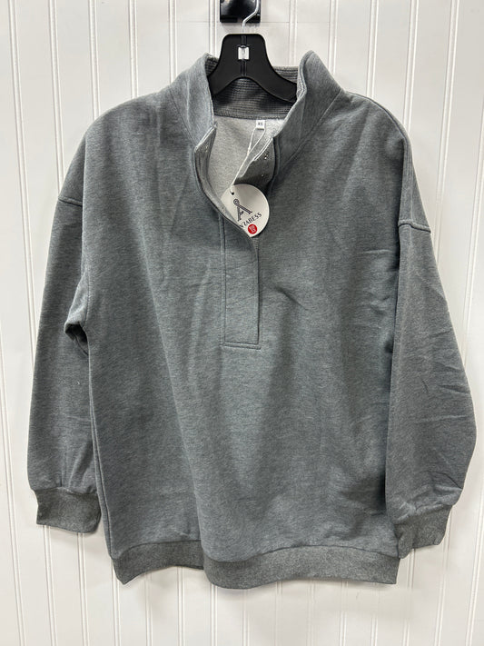 Athletic Top Ls Collar By Anrabess In Grey, Size:Xs