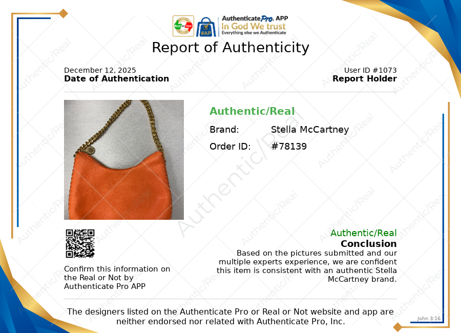 Handbag Luxury Designer By Stella Mccartney In Orange, Size:Small