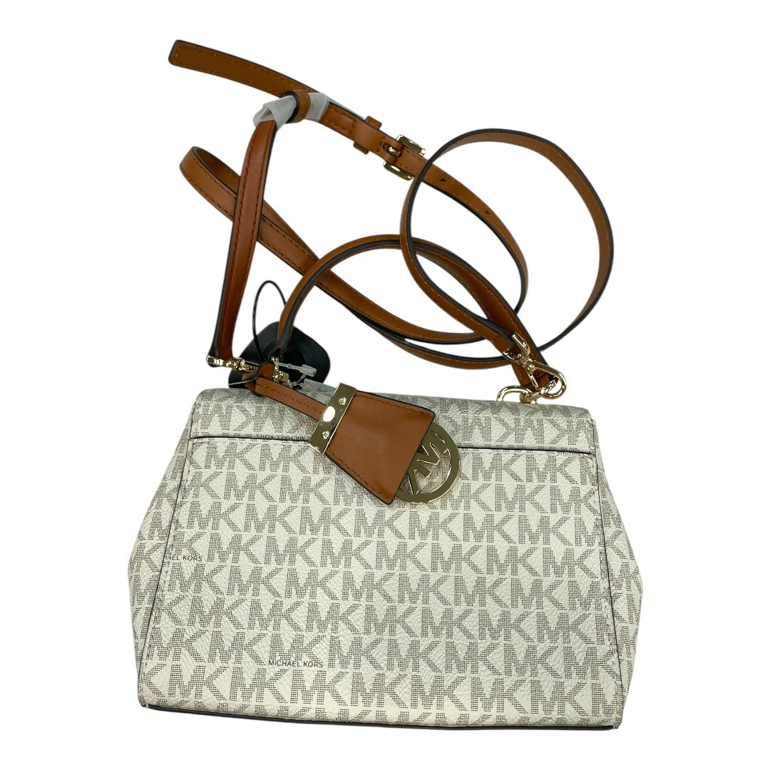 Handbag Designer By Michael Kors In White, Size:Small