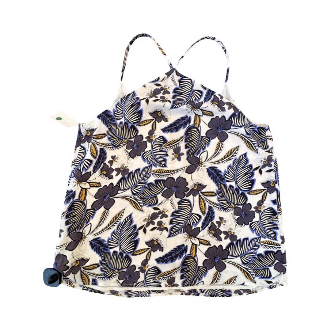 Top Sleeveless By Loft In Floral Print, Size:S
