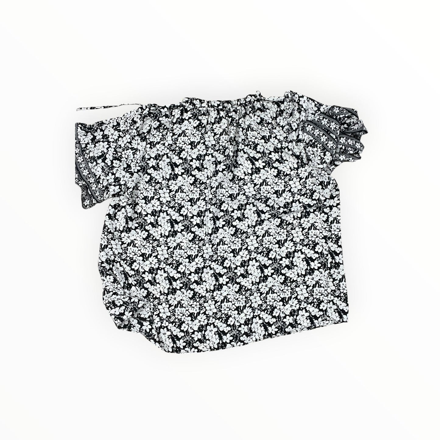 Top Ss By Max Studio In Black & Tan, Size:1X