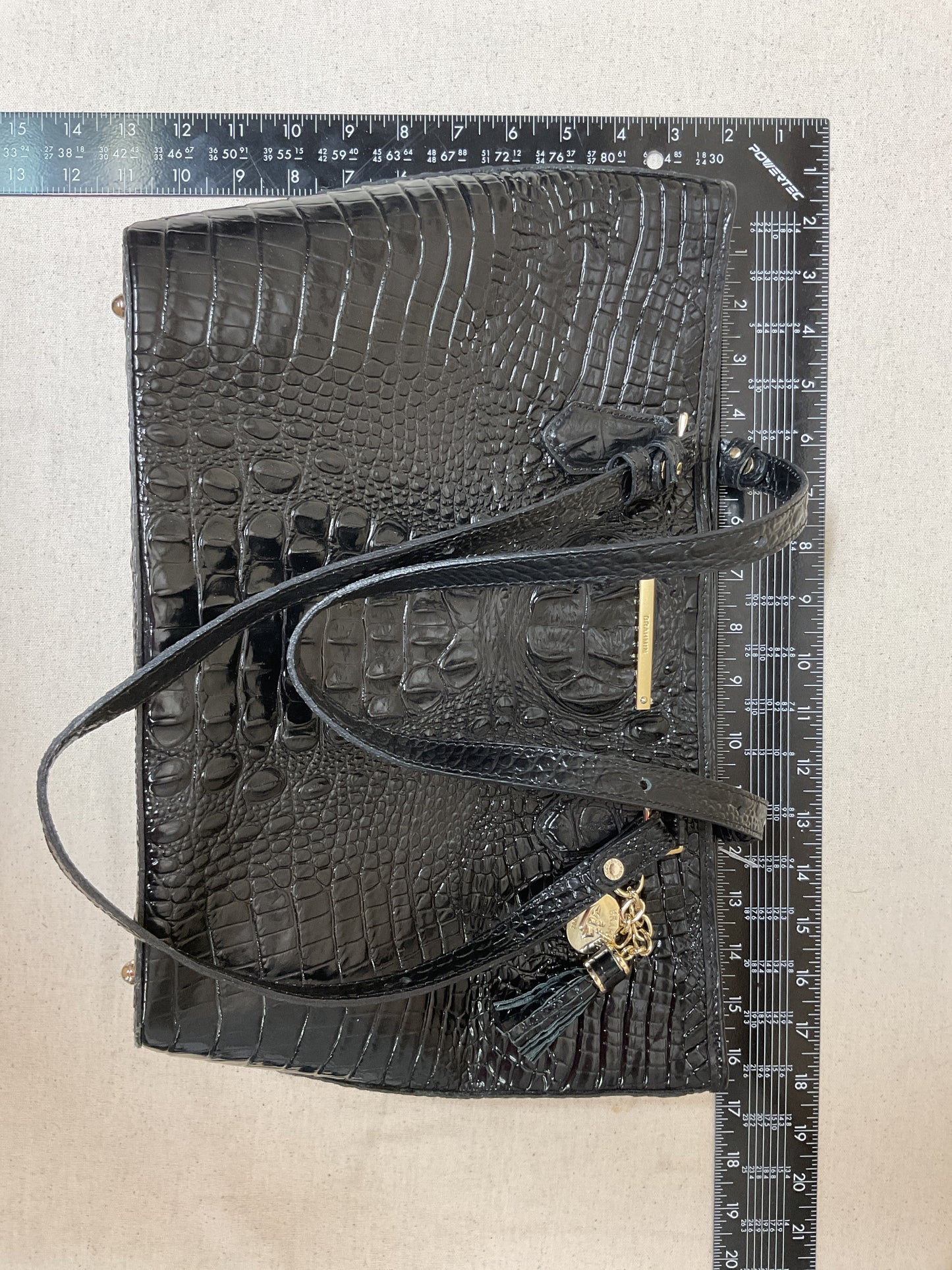 Handbag Designer By Brahmin In Black, Size:Medium