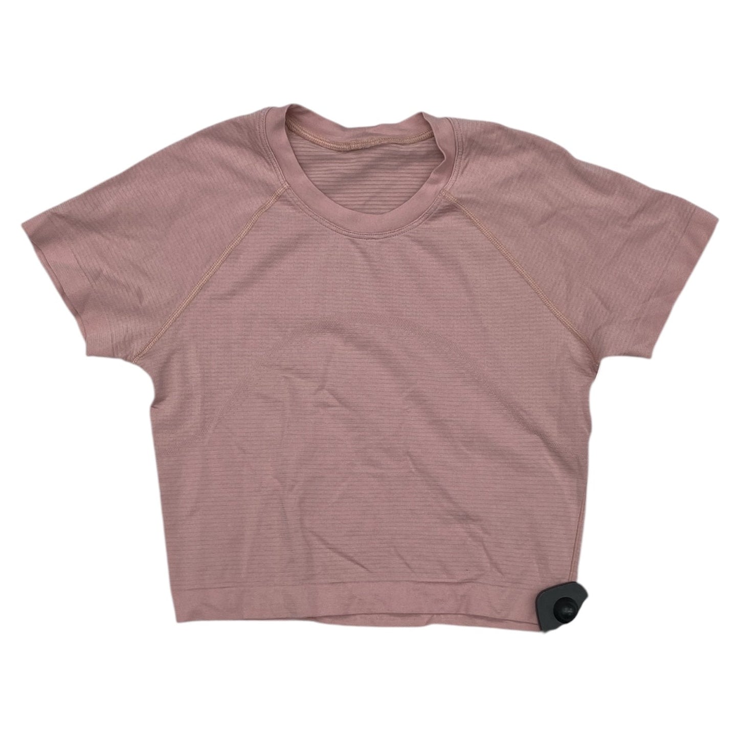 Athletic Top Ss By Lululemon In Pink, Size:4
