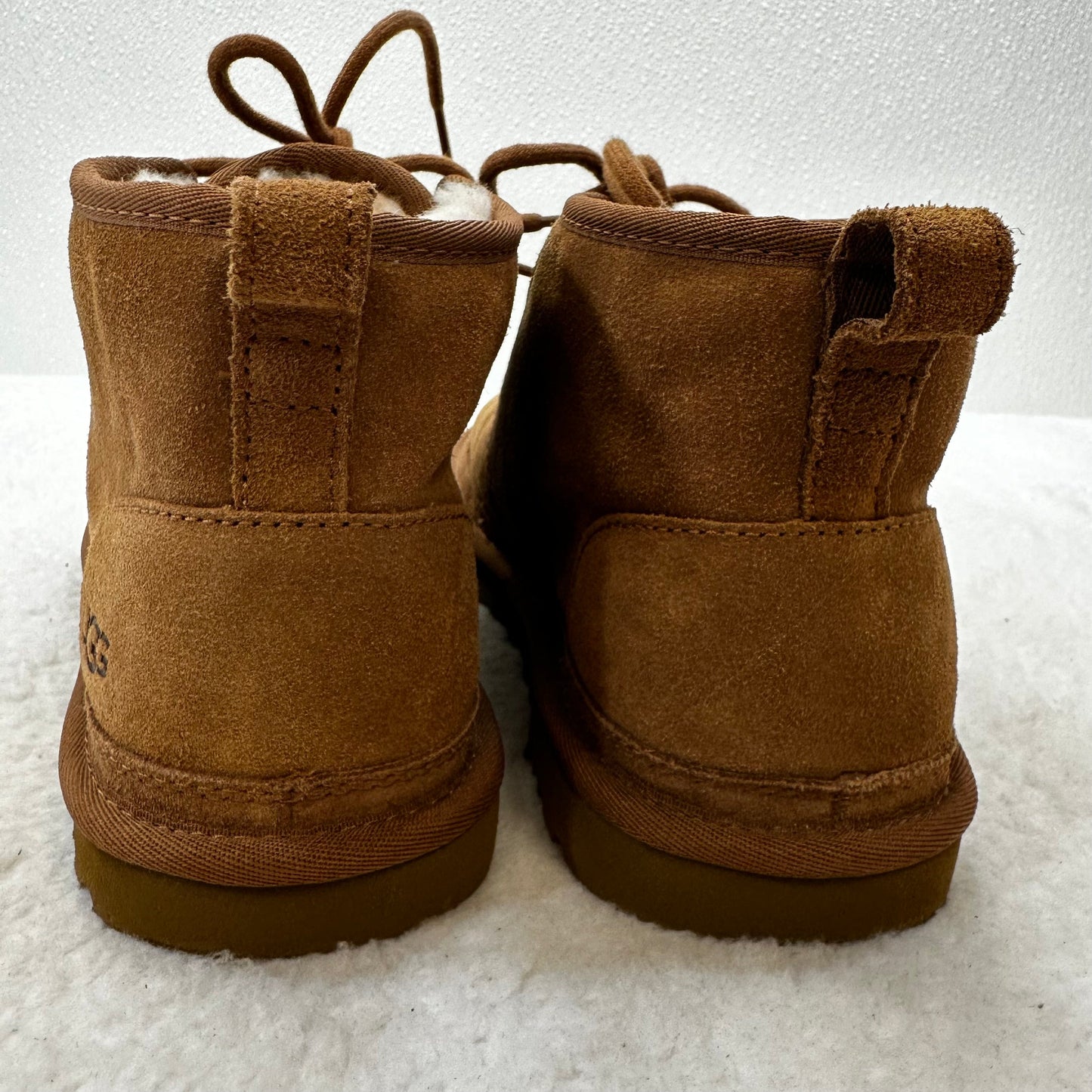 Camel Boots Ankle Flats Ugg, Size 9