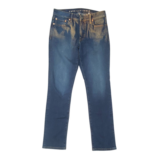 Jeans Boot Cut By American Eagle In Blue Denim, Size:10
