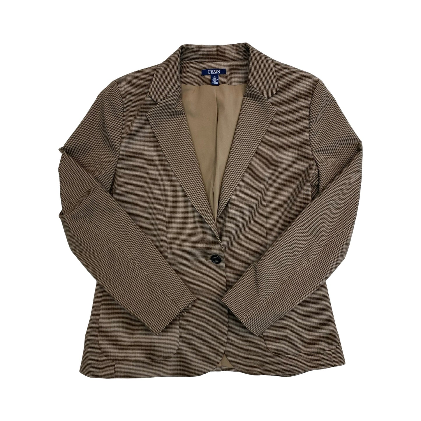 Blazer By Chaps In Brown, Size:14