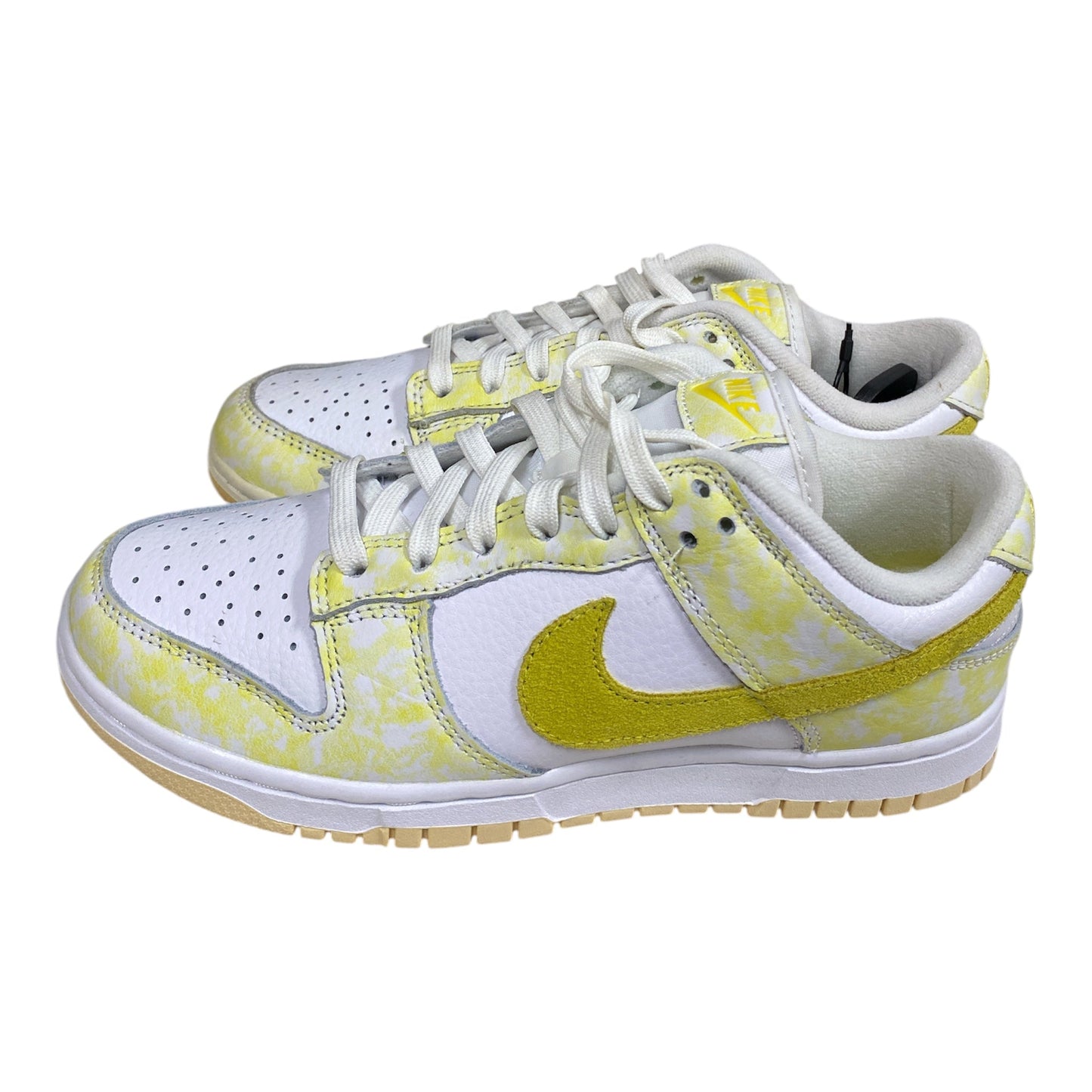 Shoes Sneakers By Nike In White & Yellow, Size:7