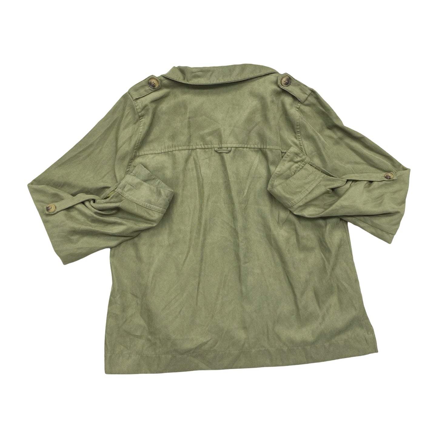 Athletic Jacket By Be Cool In Green, Size:S