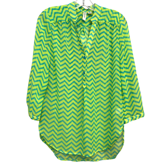 Top Ls By Tacera In Blue & Green, Size:S