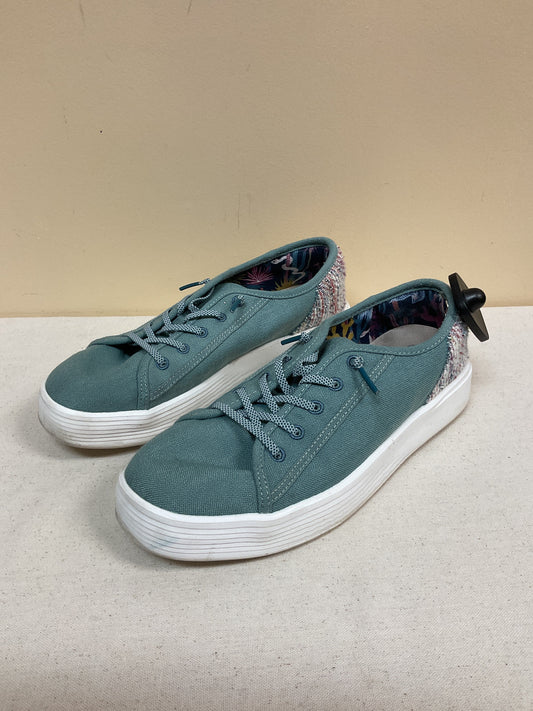 Shoes Flats By Hey Dude In Blue, Size:9