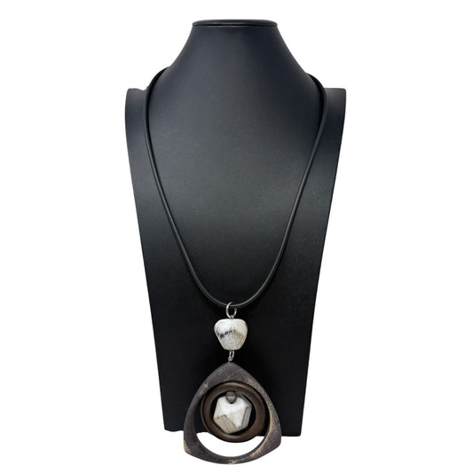 Handcrafted Made In Italy Modernist Statement Necklace By Alicia D.