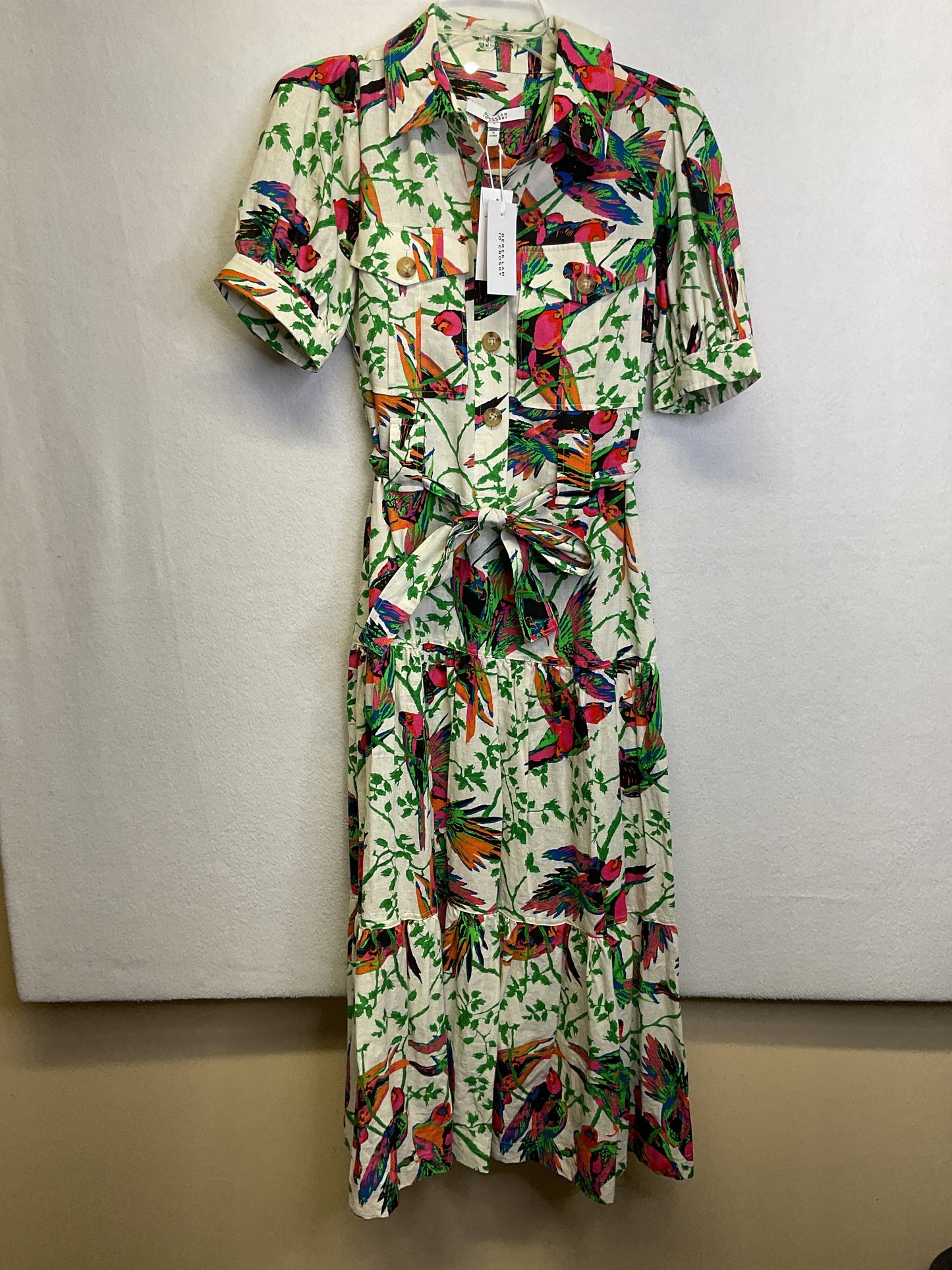 Dress Designer By Derek Lam In Tropical Print, Size:6