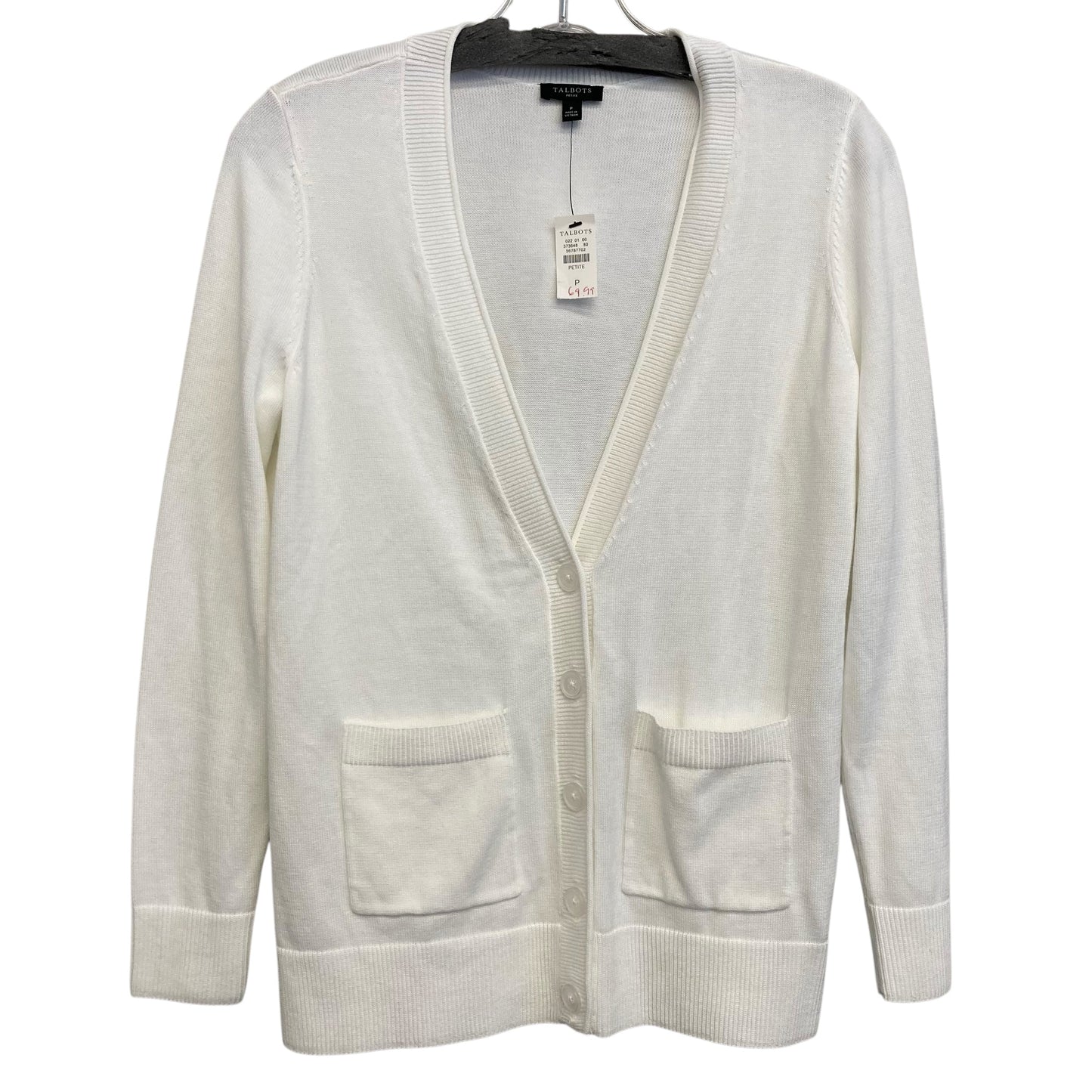 Sweater Cardigan By Talbots In Ivory, Size:Sp