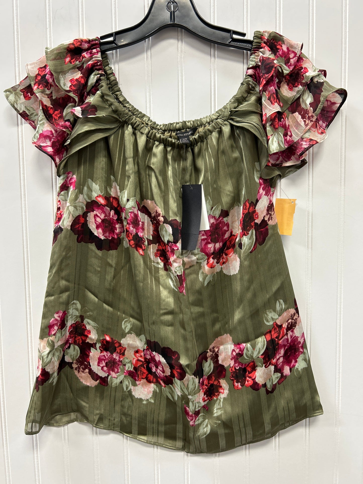 Top Ss By Banana Republic In Green, Size:Xs NWT