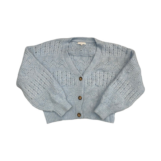 Sweater Cardigan By Hyfve In Blue, Size:L