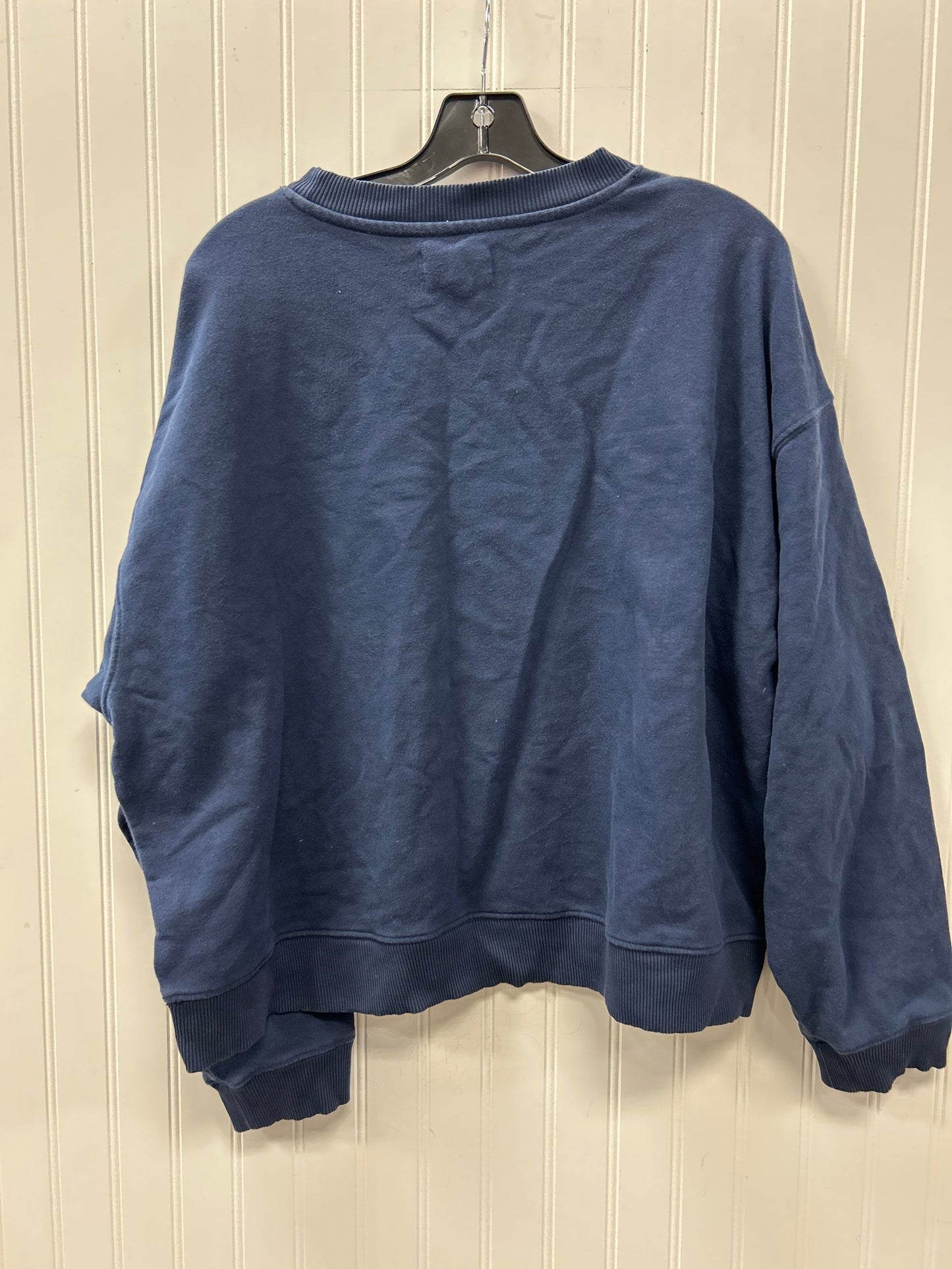 Sweatshirt Crewneck By American Eagle In Navy, Size:Xl
