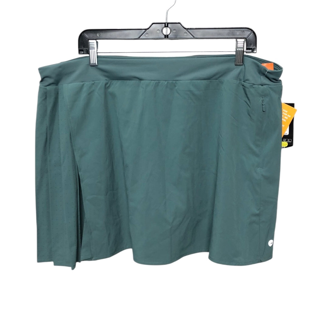 Athletic Skort By Avia In Green, Size:Xl