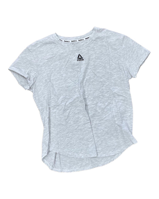 Athletic Top Ss By Reebok In Grey, Size:S