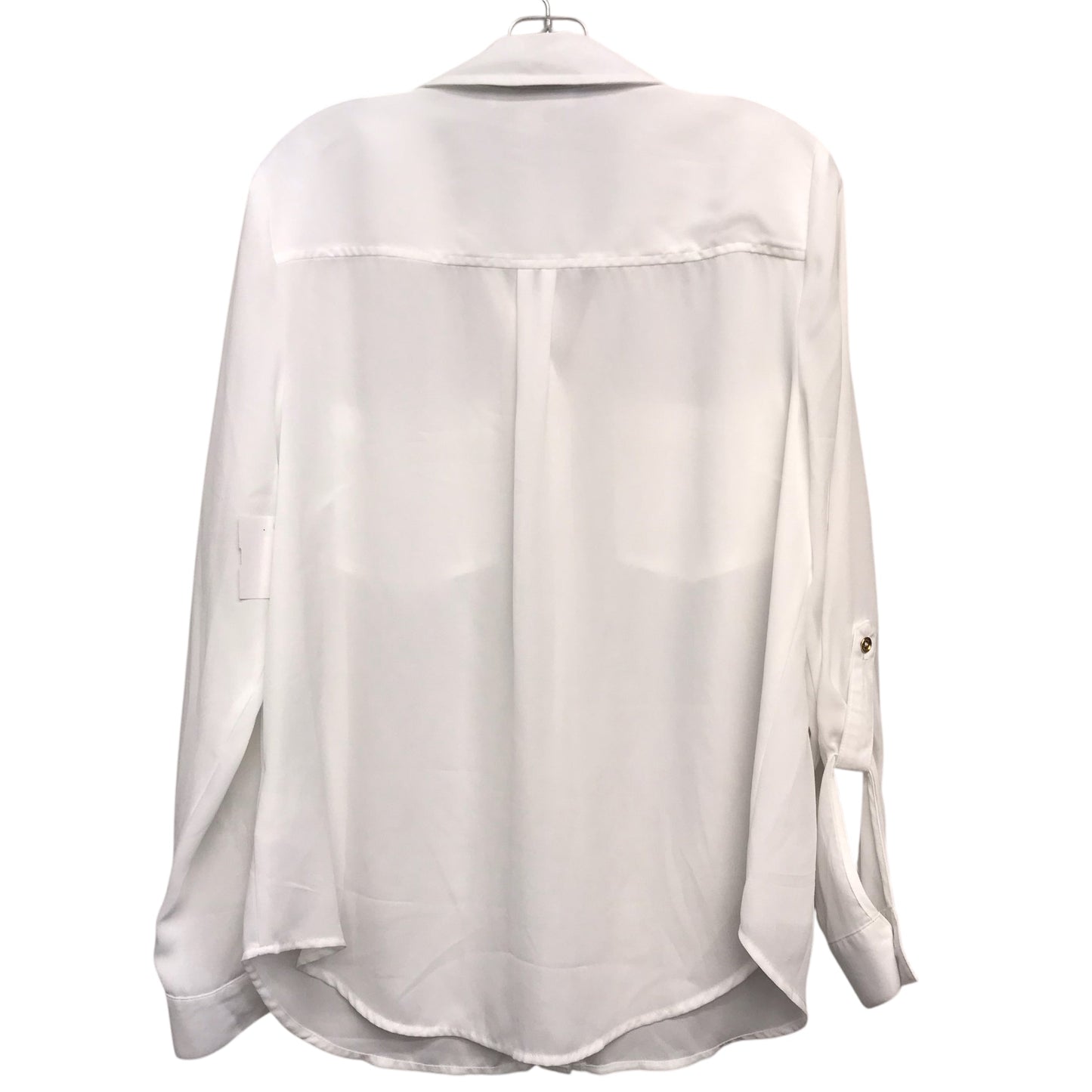 Blouse Ls By Michael By Michael Kors In White, Size:L