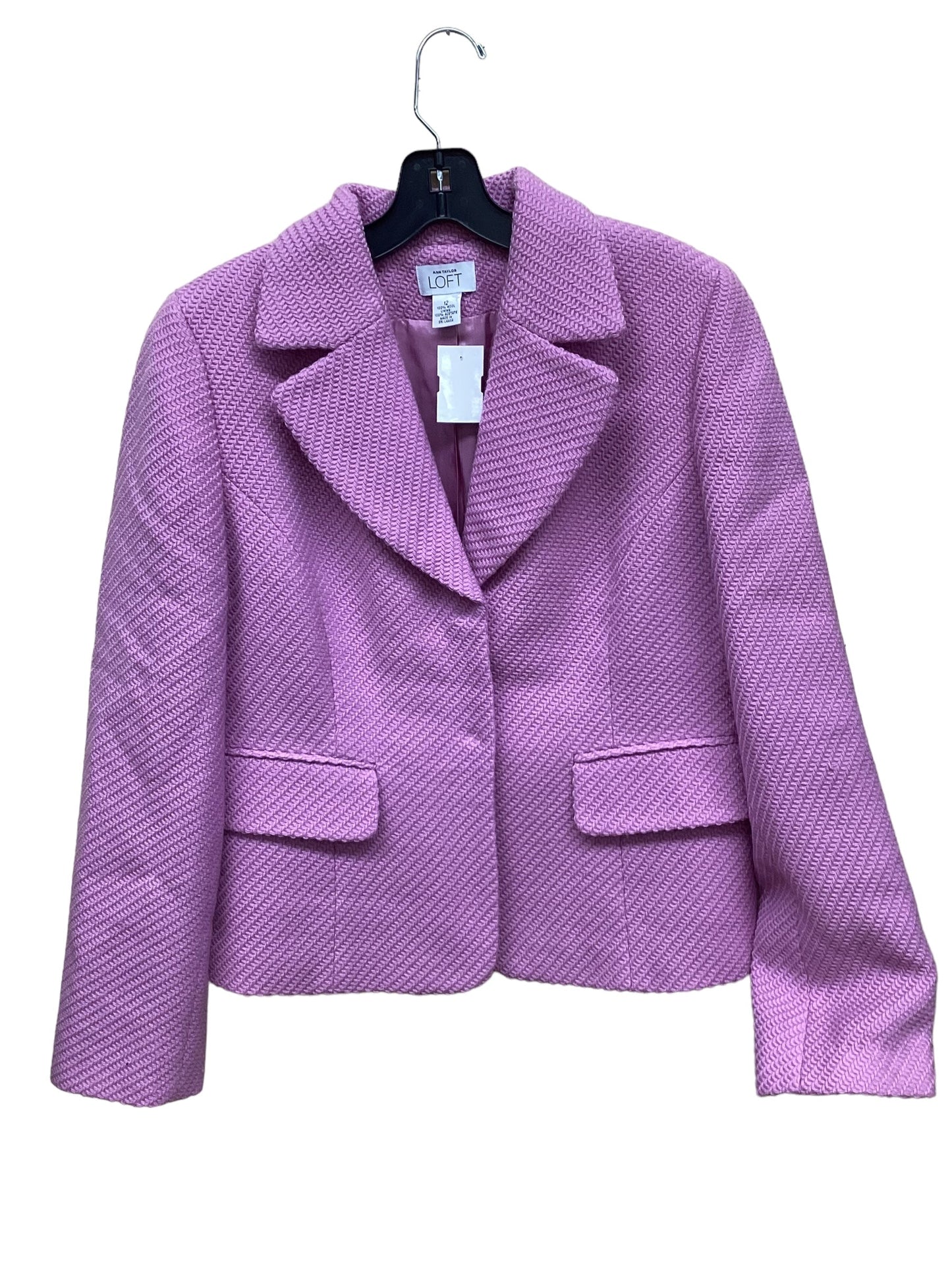 Blazer By Loft In Purple, Size: 12