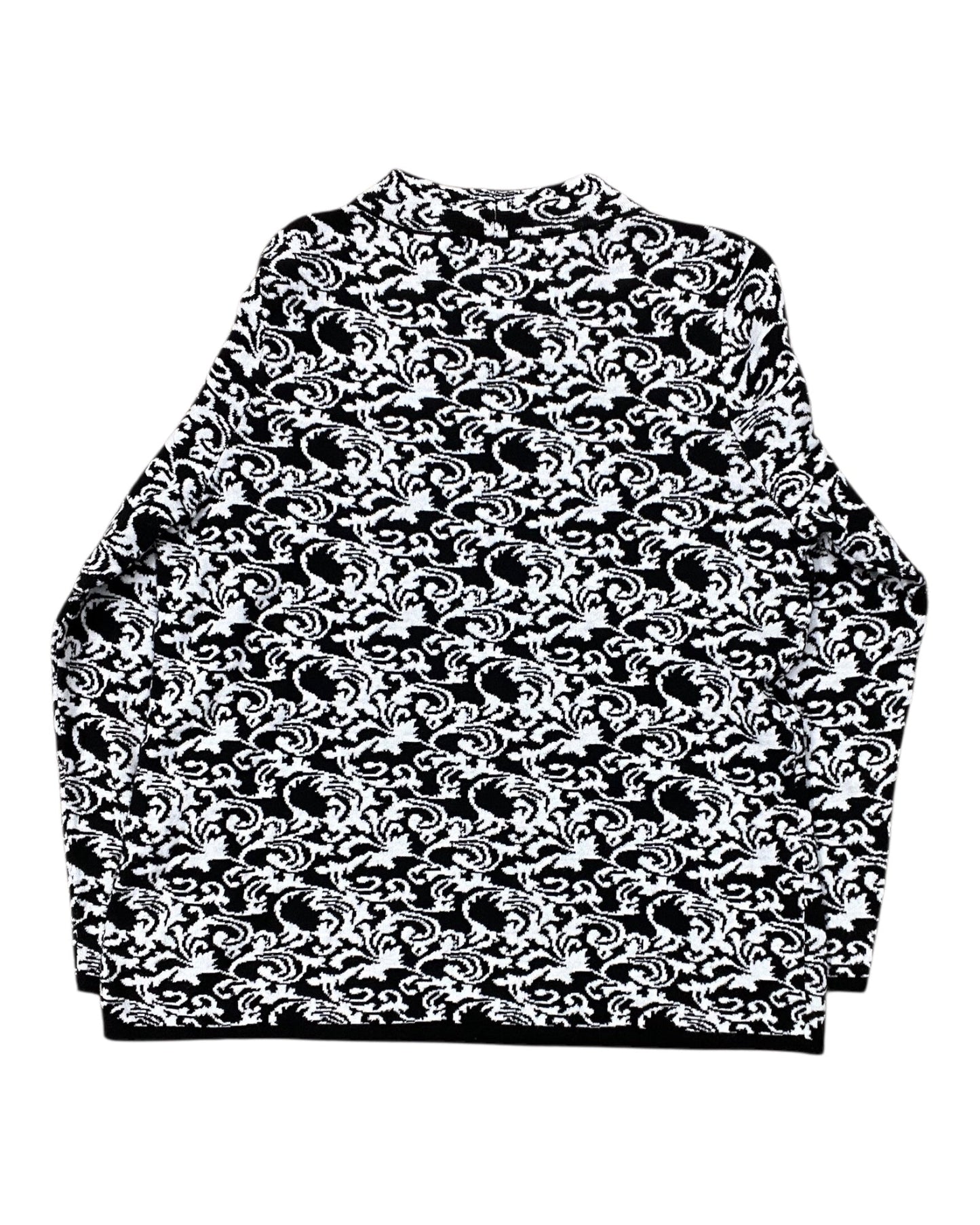 Sweater By Appleseeds In Black & White, Size:Xl