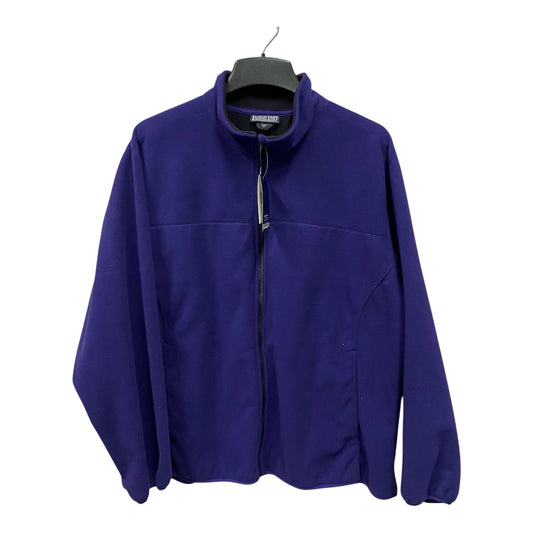 Jacket Fleece By Lands End In Purple, Size:2X