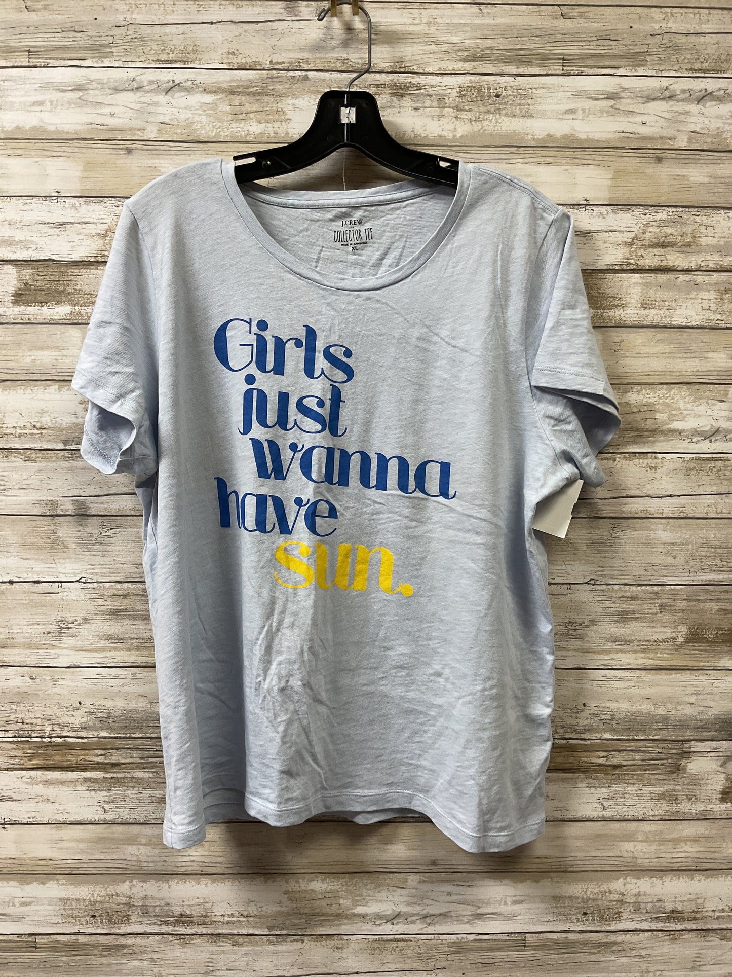 Top Ss By J. Crew In Blue, Size:Xl