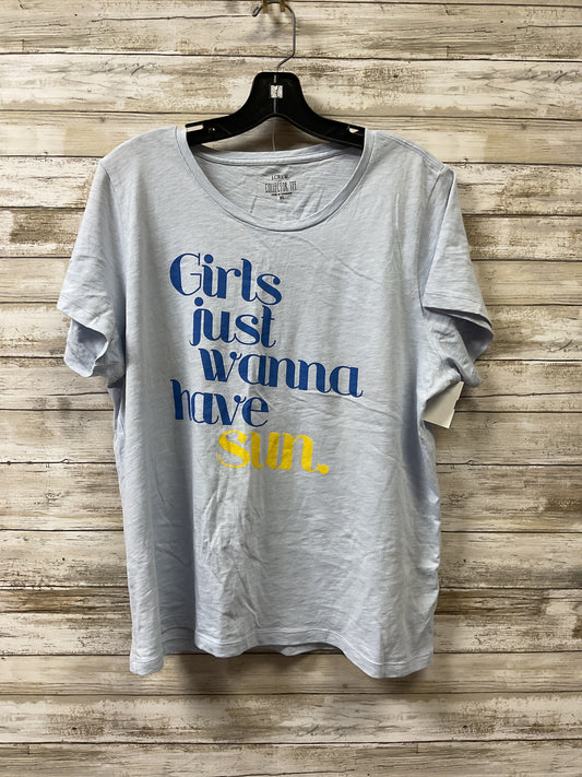 Top Ss By J. Crew In Blue, Size:Xl