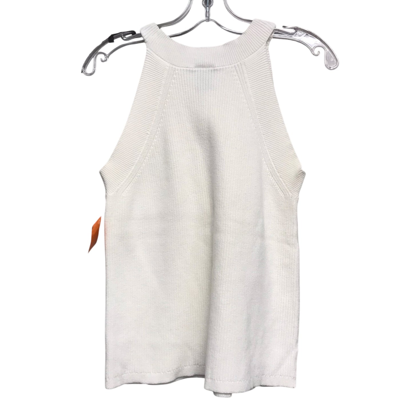 Top Sleeveless By Ann Taylor In White, Size:L