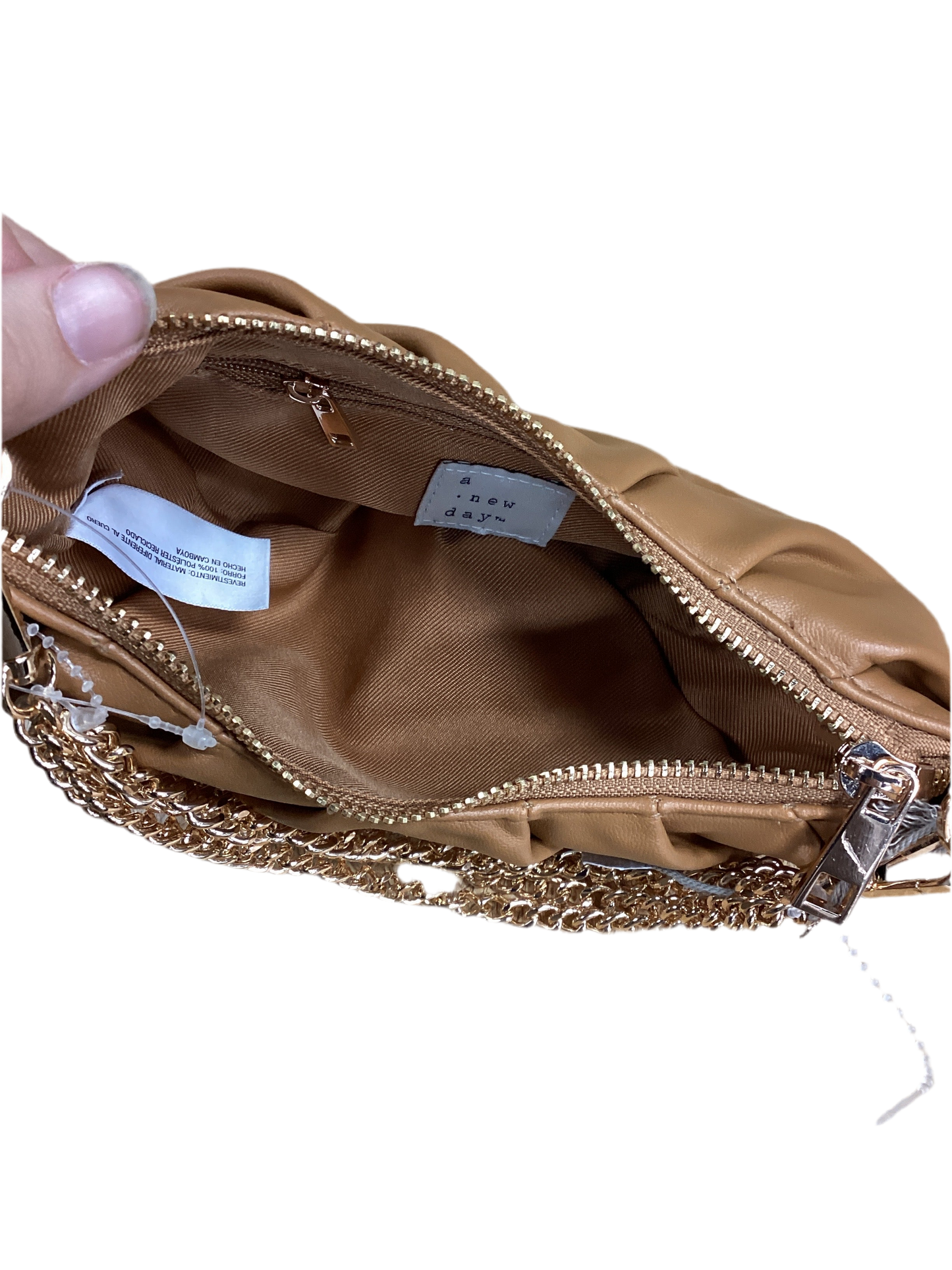 Handbag By A New Day In Tan, Size:Small