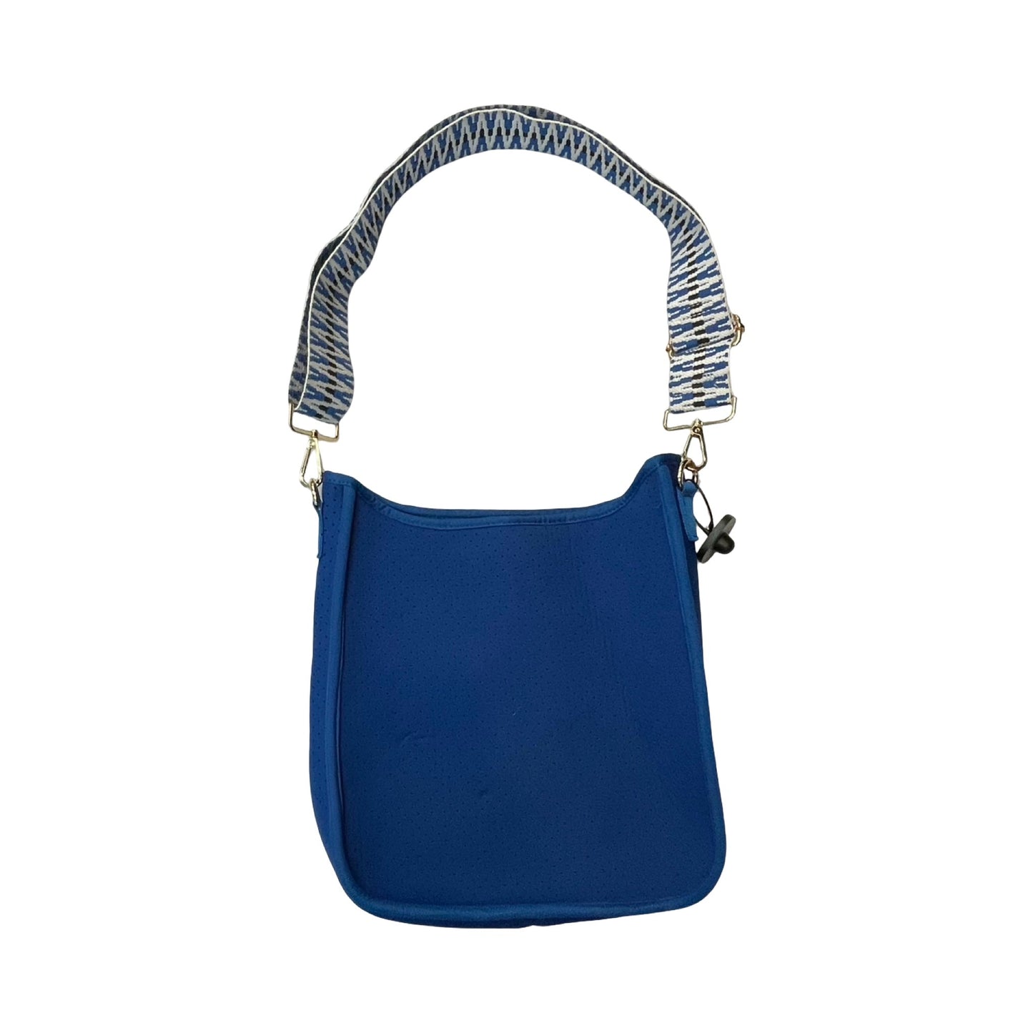 Handbag By Clothes Mentor In Blue & White, Size:Medium