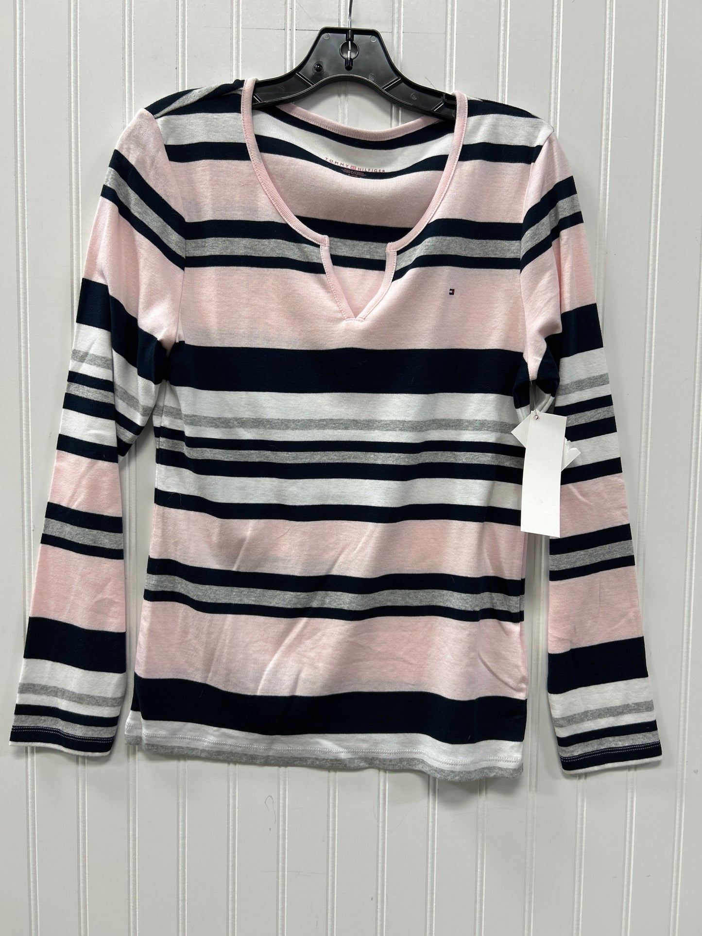 Top Ls By Tommy Hilfiger In Blue & Pink, Size:L
