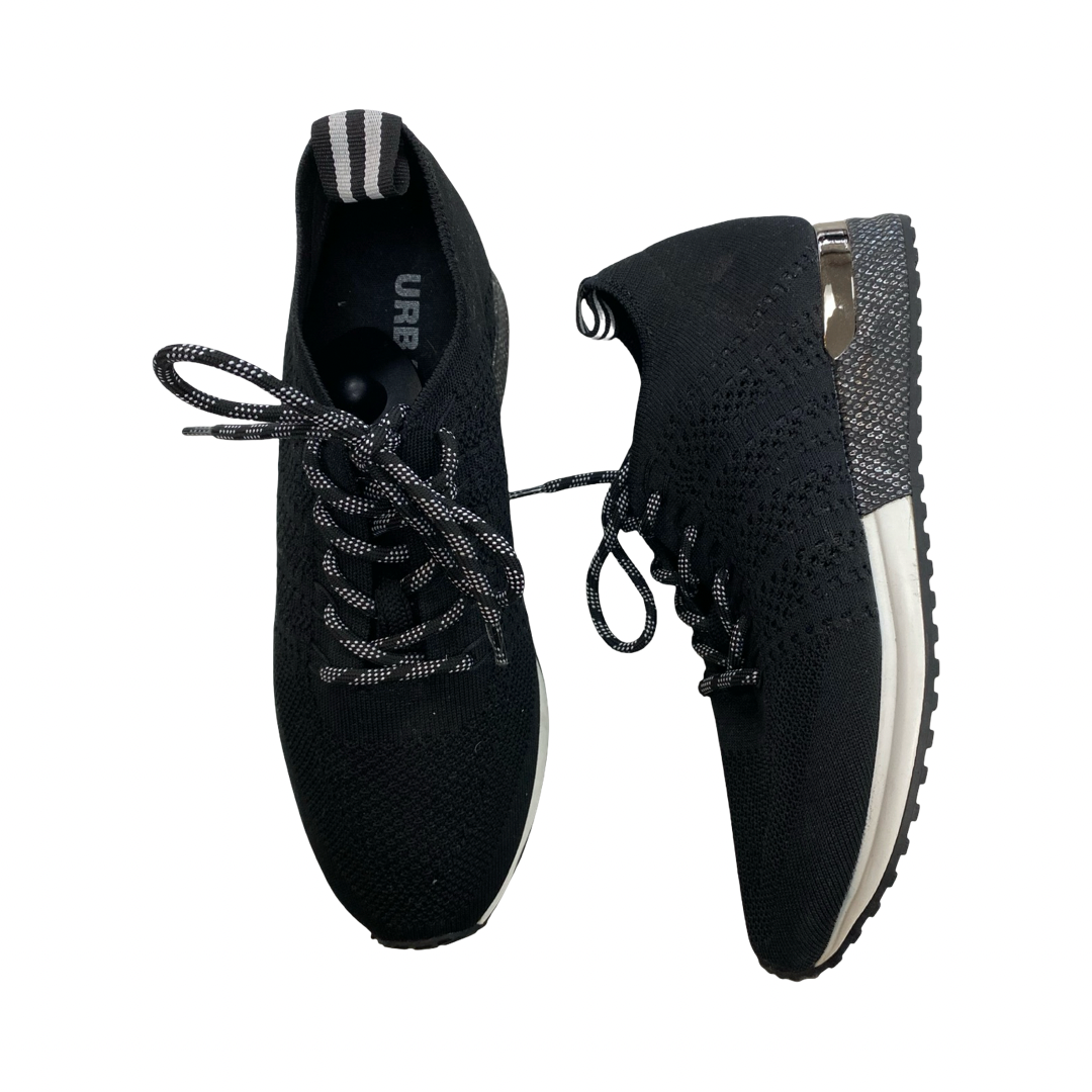 Shoes Sneakers By J Slides In Black & White, Size:8