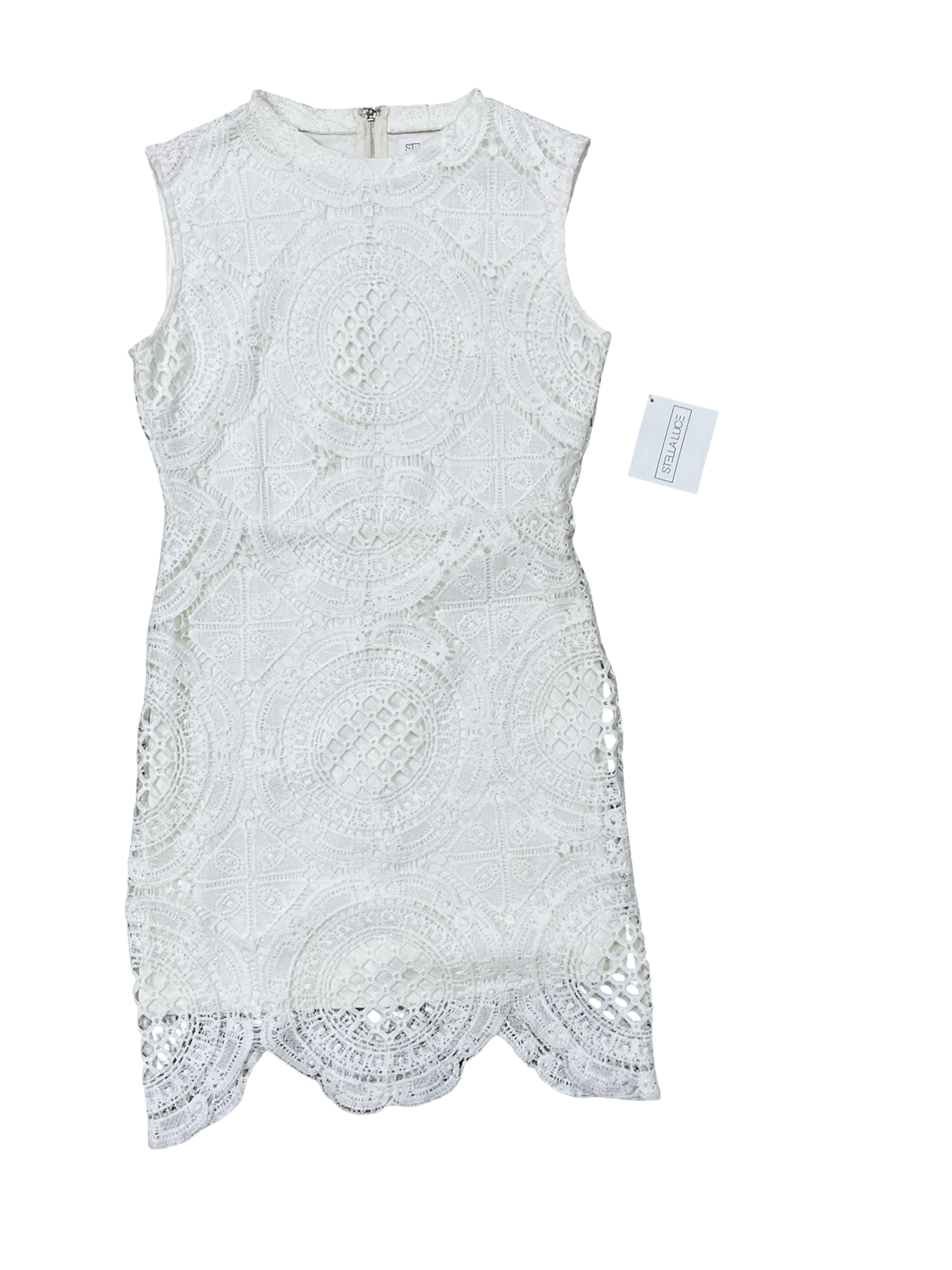 Dress Casual Midi By Clothes Mentor In Cream, Size:M