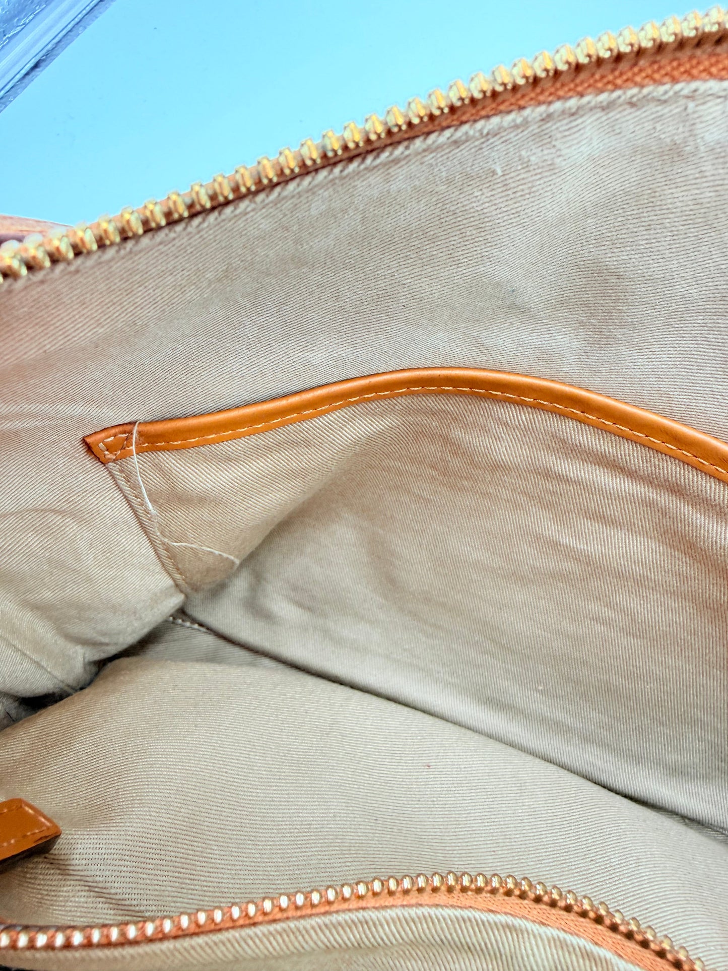 Crossbody Luxury Designer By Mcm In Tan, Size:Medium