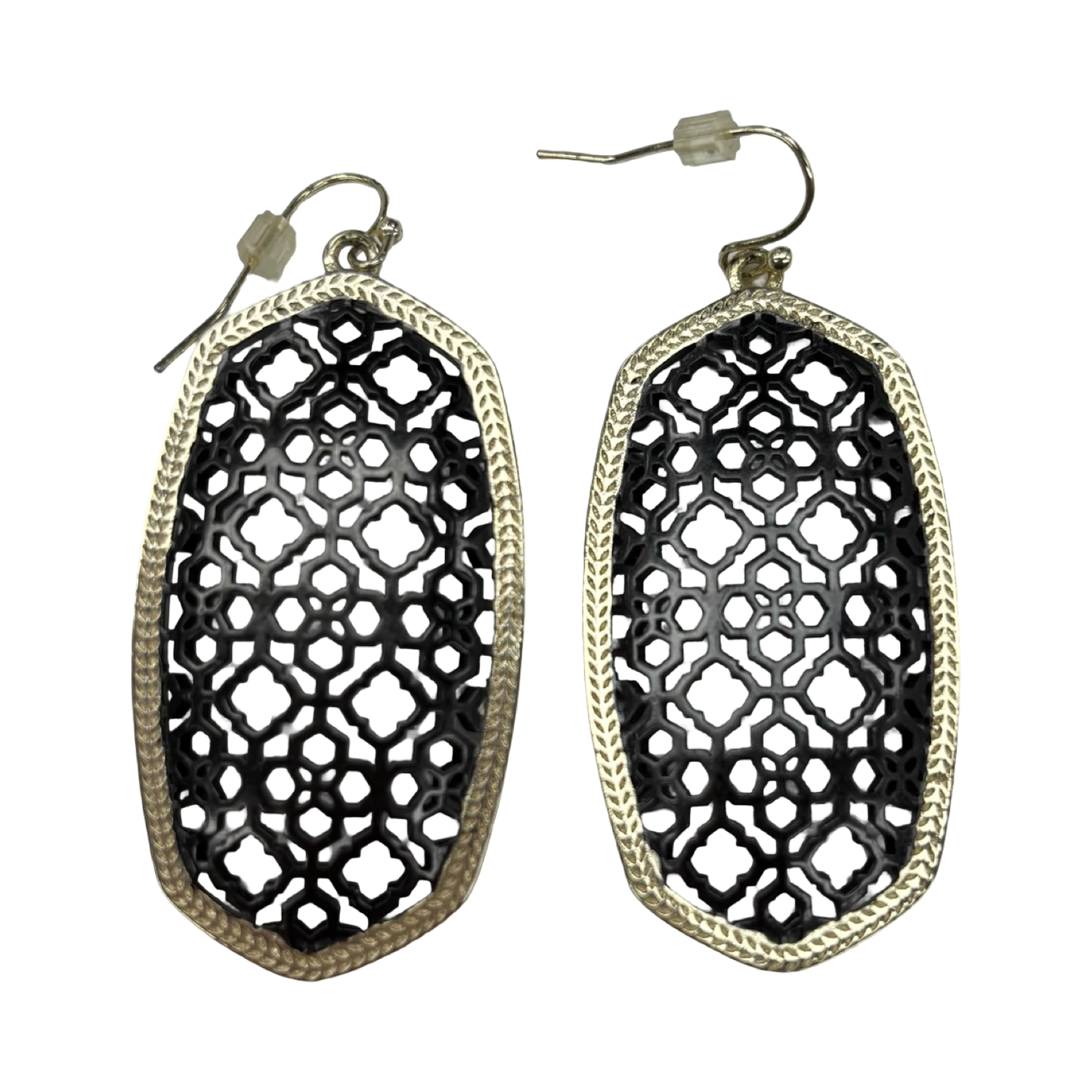 Earrings Statement By Kendra Scott In Black & Gold