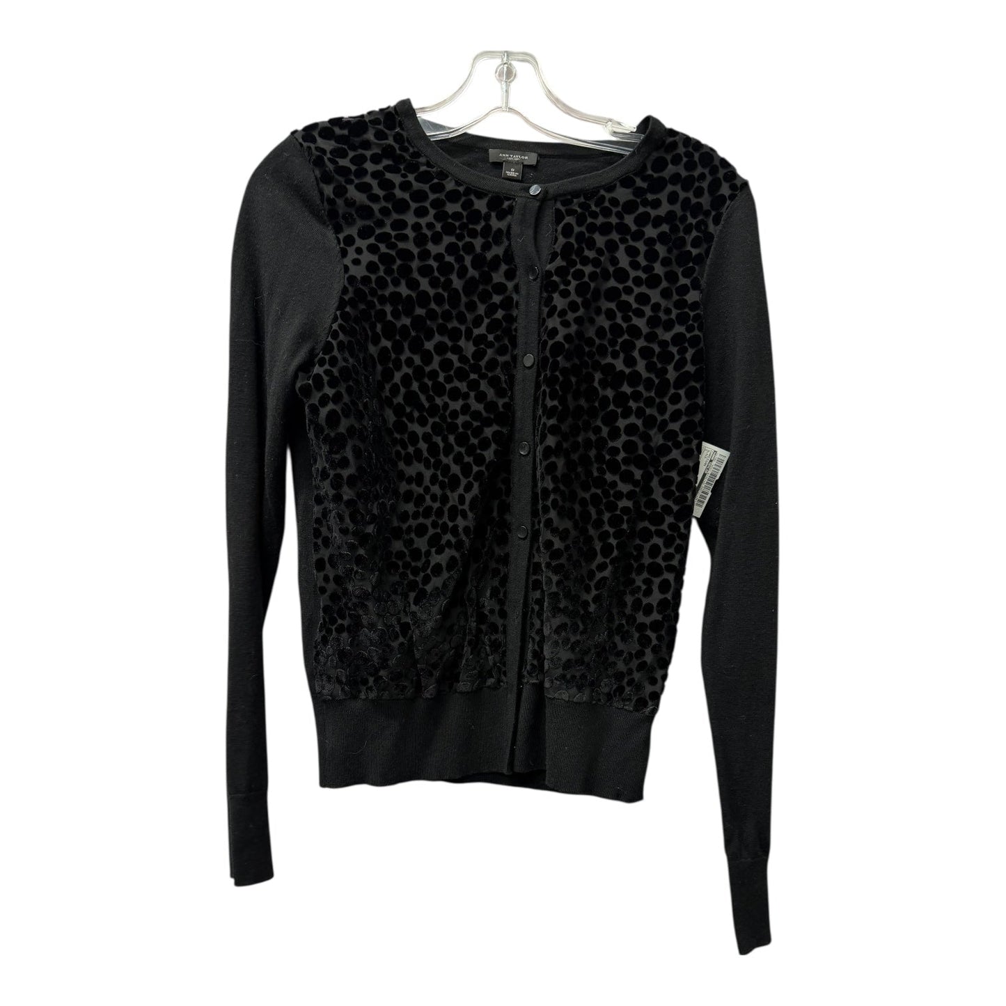 Cardigan By Ann Taylor In Black, Size:S