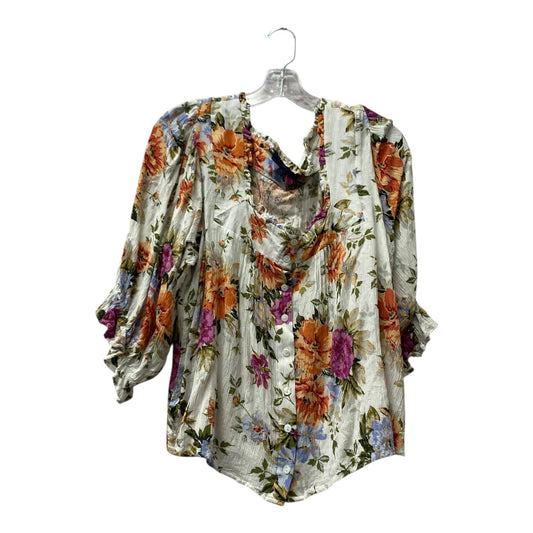 Top Ls By Rachel Roy In Floral Print, Size:L
