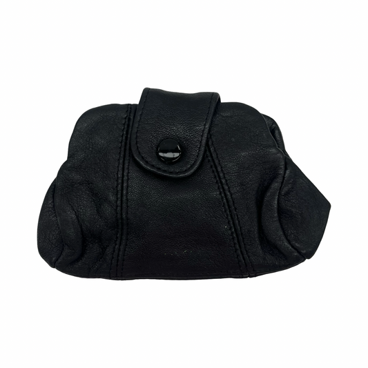 Coin Purse Leather By Clothes Mentor In Black, Size:Medium