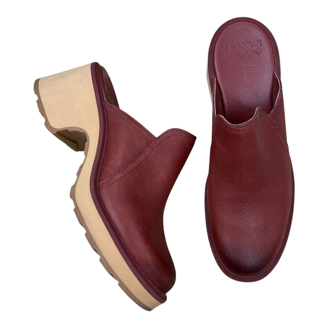 Shoes Designer By Sorel In Maroon, Size:10