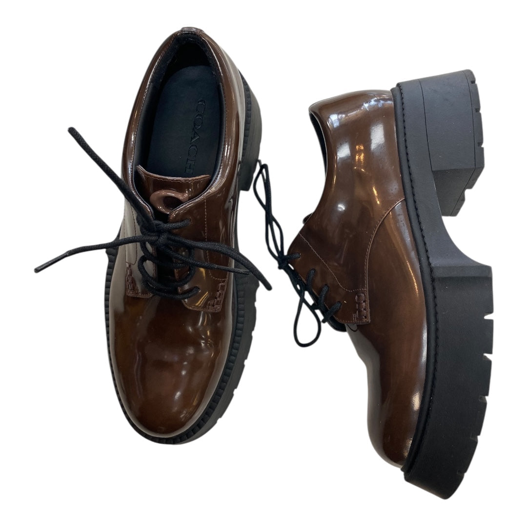 Shoes Designer By Coach In Brown, Size:10