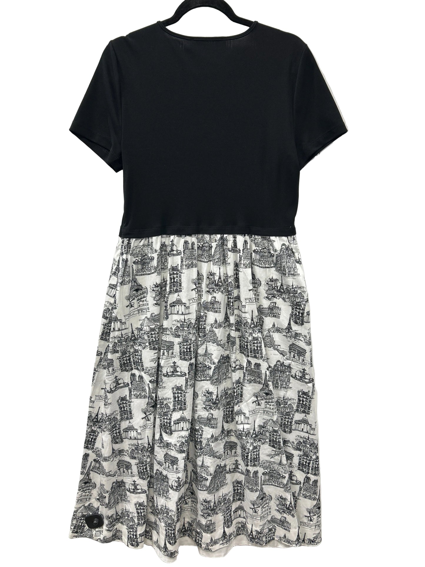 Dress Designer By Karl Lagerfeld In Black & White, Size:12