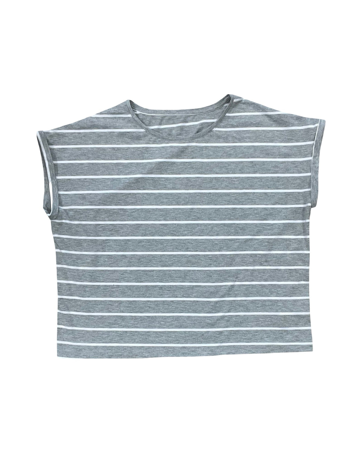 Top Ss By Zyia In Grey & White, Size:L