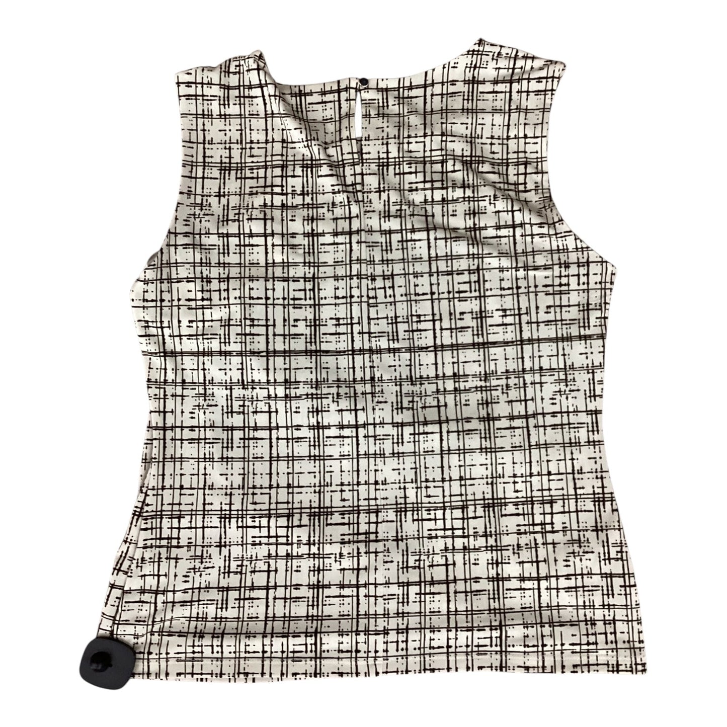 Top Sleeveless By Calvin Klein In Brown & Tan, Size:M